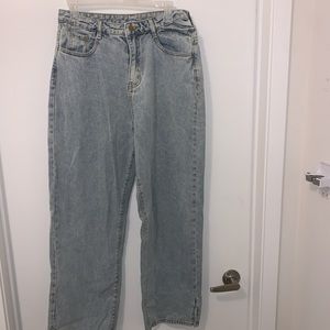 Slit Design Straight-leg jeans